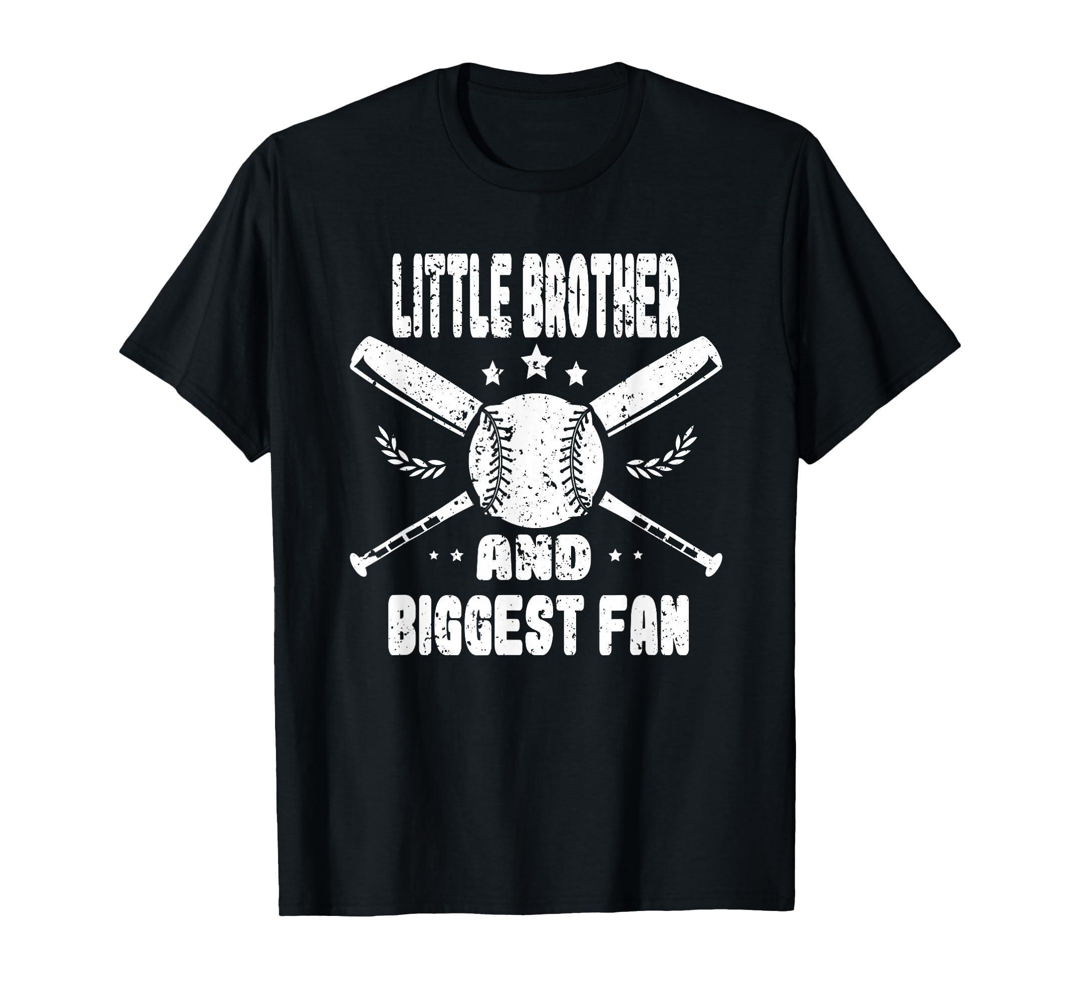 Little Brother And Biggest Fan Softball T-Shirt - Unique Graphic Men Women - T-Shirt, Sweatshirt, Hoodie