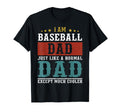 Baseball Dad Fathers Day Daddy T-Shirt - Minimalist Print Men Women - T-Shirt, Sweatshirt, Hoodie