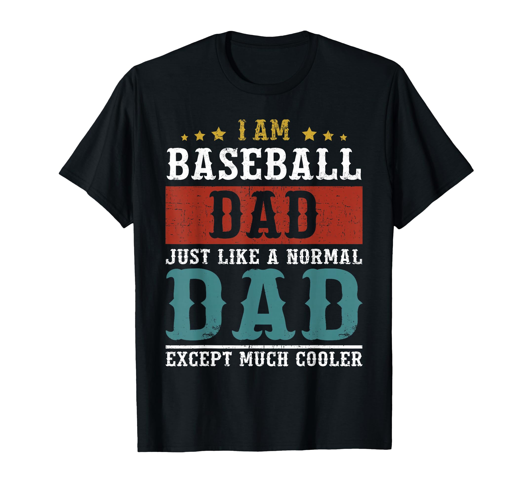 Baseball Dad Fathers Day Daddy T-Shirt - Minimalist Print Men Women - T-Shirt, Sweatshirt, Hoodie