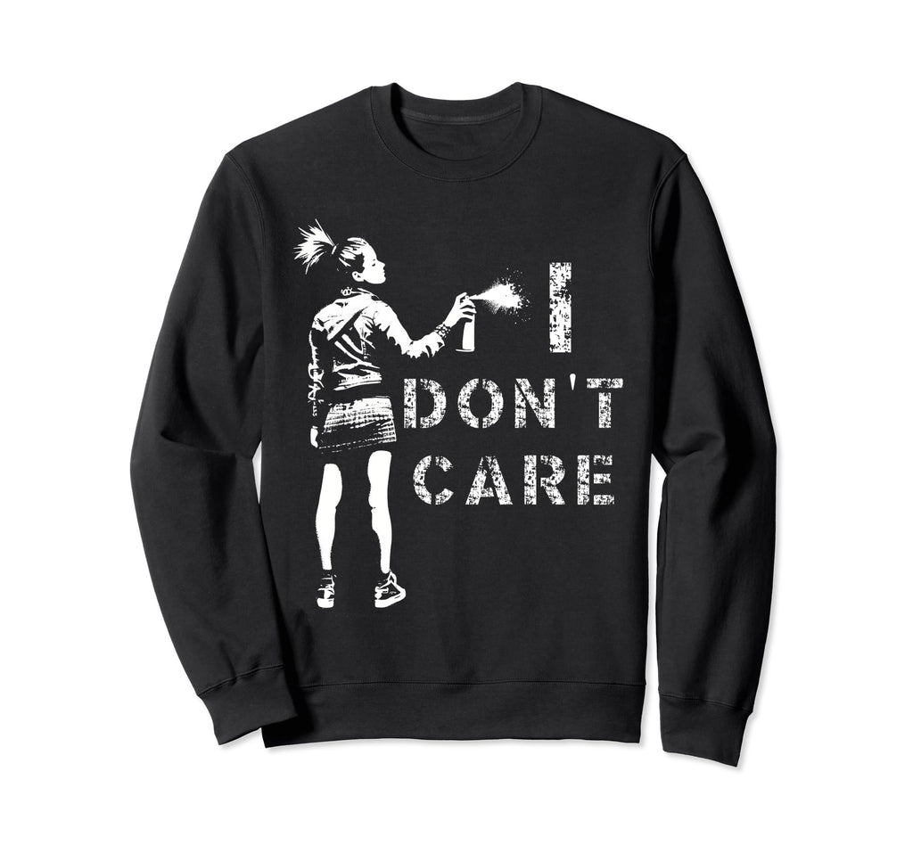 Sarcastic I Dont Care Grunge 90S Sweatshirt - Fun Novelty Design Men Women - T-Shirt, Sweatshirt, Hoodie