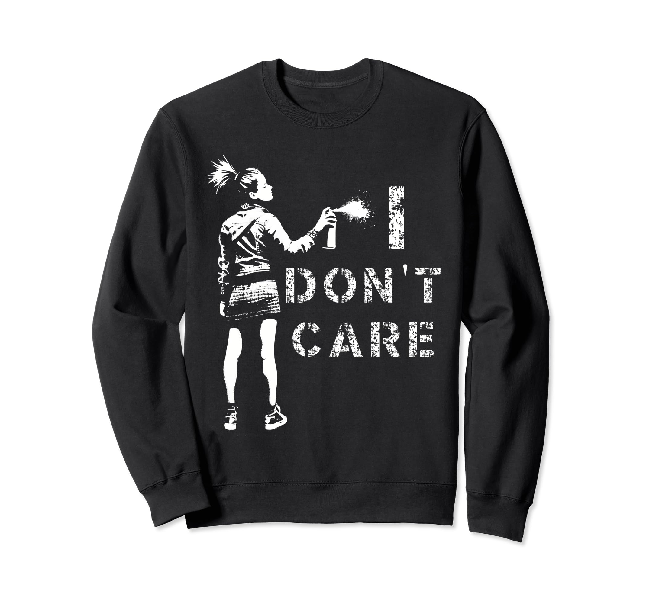 Sarcastic I Dont Care Grunge 90S Sweatshirt - Fun Novelty Design Men Women - T-Shirt, Sweatshirt, Hoodie