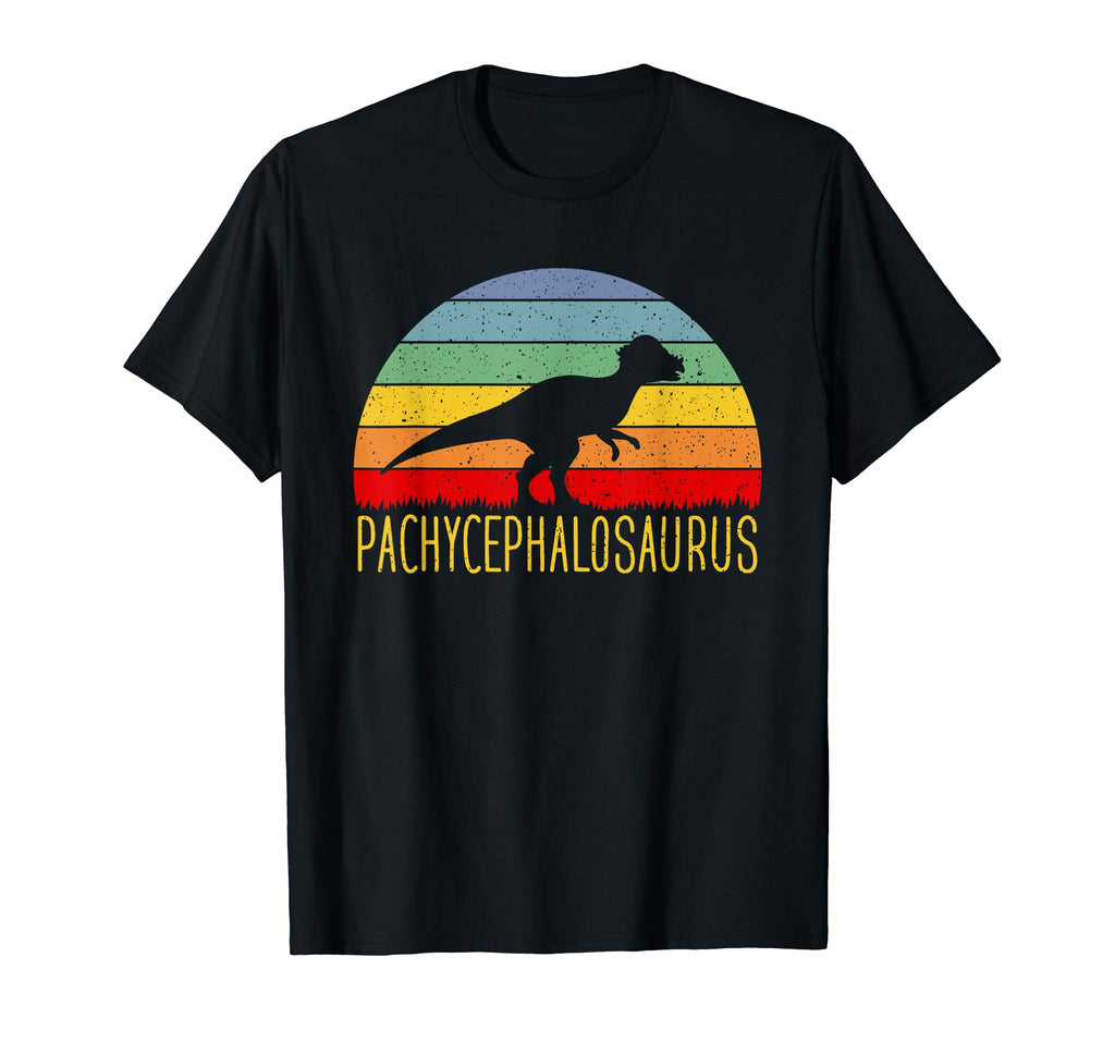 Pachycephalosaurus Sunset Dinosaur T-Shirt - Unique Graphic for Adults - T-Shirt, Sweatshirt, Hoodie