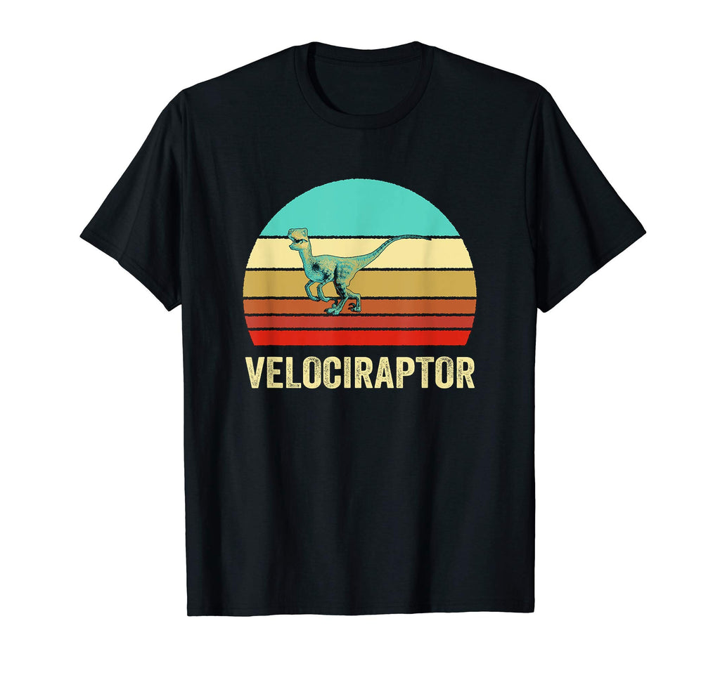 Sunset Velociraptor T-Shirt - Unique Graphic Men Women - T-Shirt, Sweatshirt, Hoodie