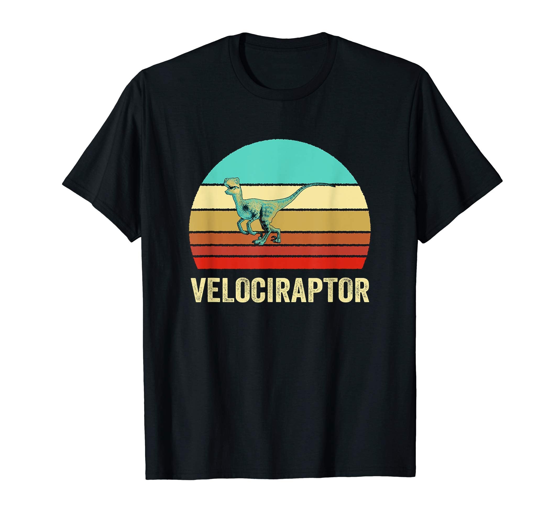 Sunset Velociraptor T-Shirt - Unique Graphic Men Women - T-Shirt, Sweatshirt, Hoodie
