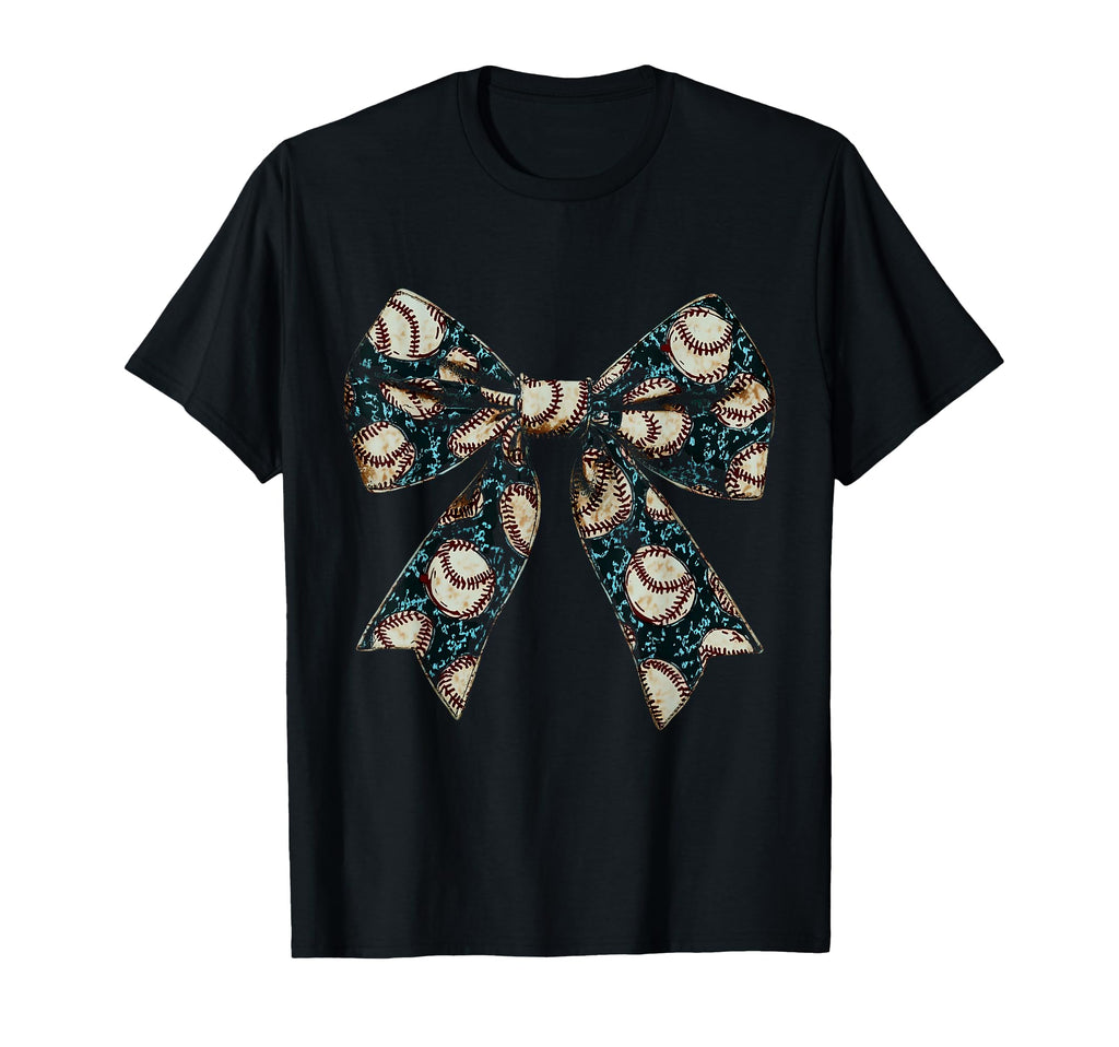Baseball Coquette Bow Baseball Player T-Shirt - Custom Art Print Unisex - T-Shirt, Sweatshirt, Hoodie