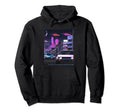 Vaporwave Car Synthwave City Vaporwave Hoodie - Minimalist Print Men Women - T-Shirt, Sweatshirt, Hoodie