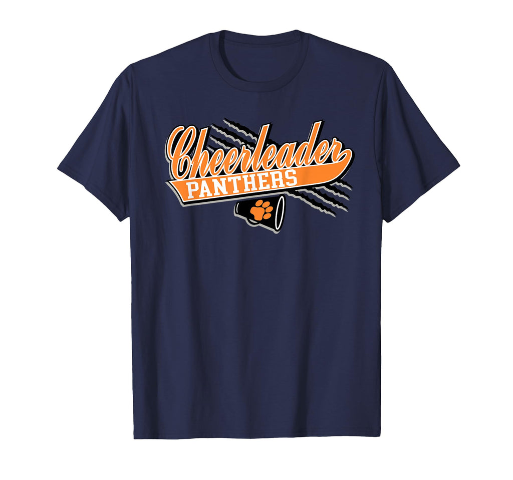 Panthers Cheerleader Cheer Mom Game T-Shirt - Minimalist Print Men Women - T-Shirt, Sweatshirt, Hoodie