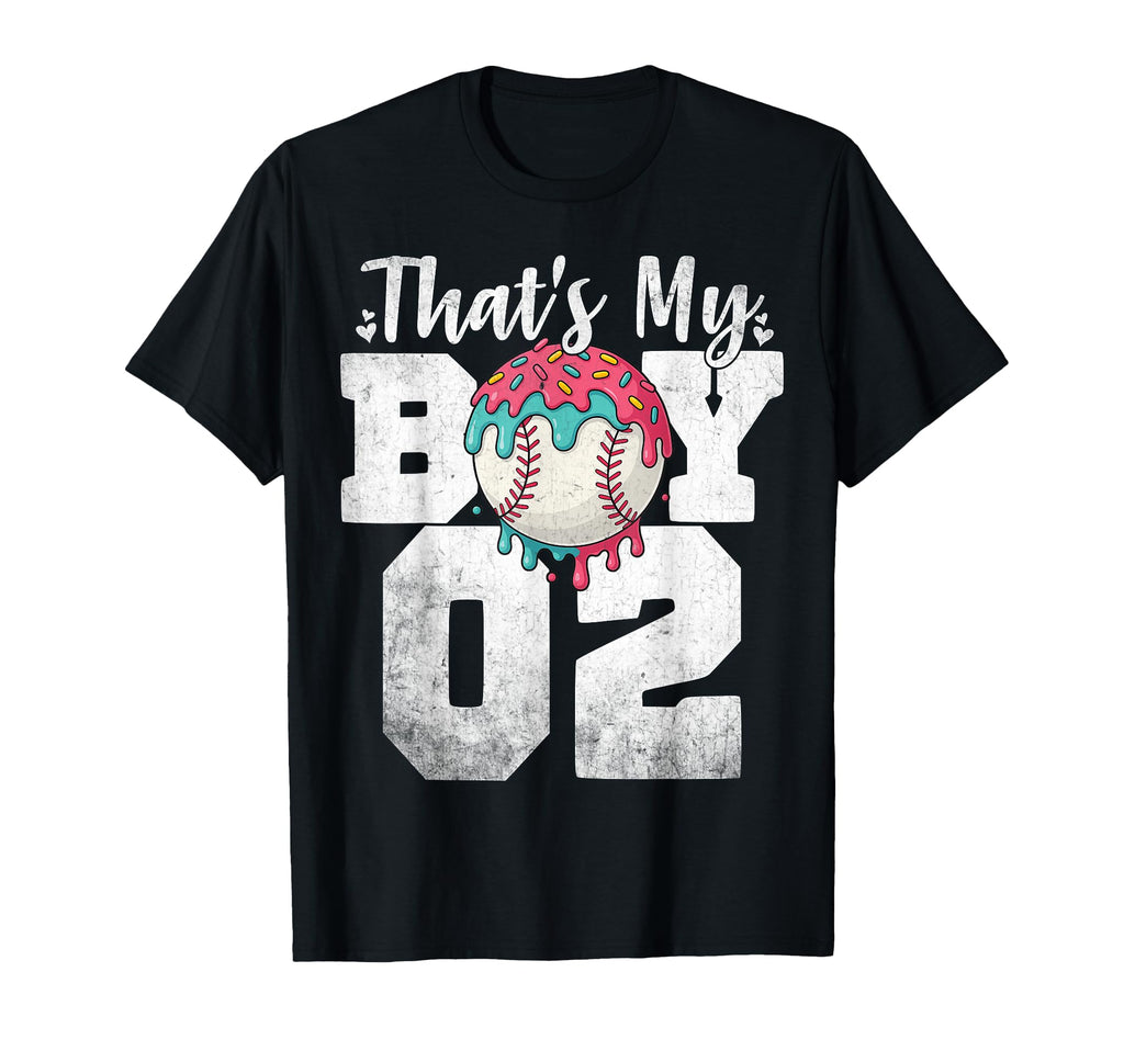 Thats My Baseball 2 Number Mom Dad 2 T-Shirt - Trendy Graphic Unisex - T-Shirt, Sweatshirt, Hoodie