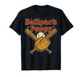 Ballpark Poppy Softball And Baseball T-Shirt - Minimalist Print Men Women - T-Shirt, Sweatshirt, Hoodie