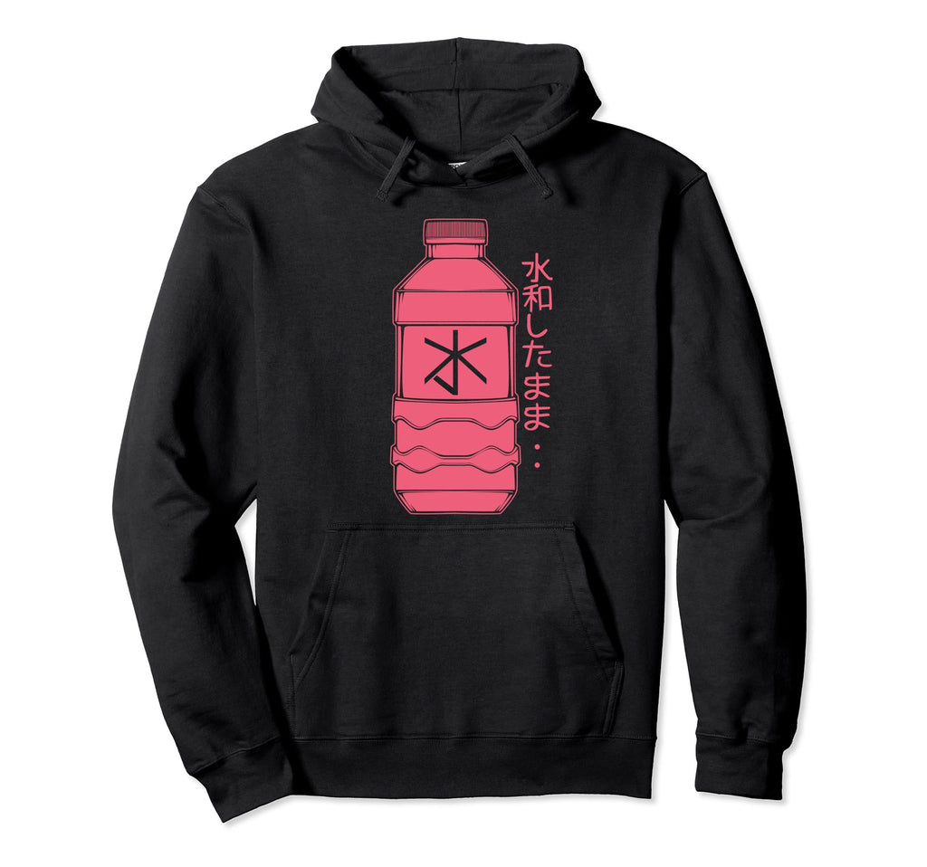 Japanese Art Harajuku Water Bottle Hoodie - Novelty Apparel for Adults - T-Shirt, Sweatshirt, Hoodie