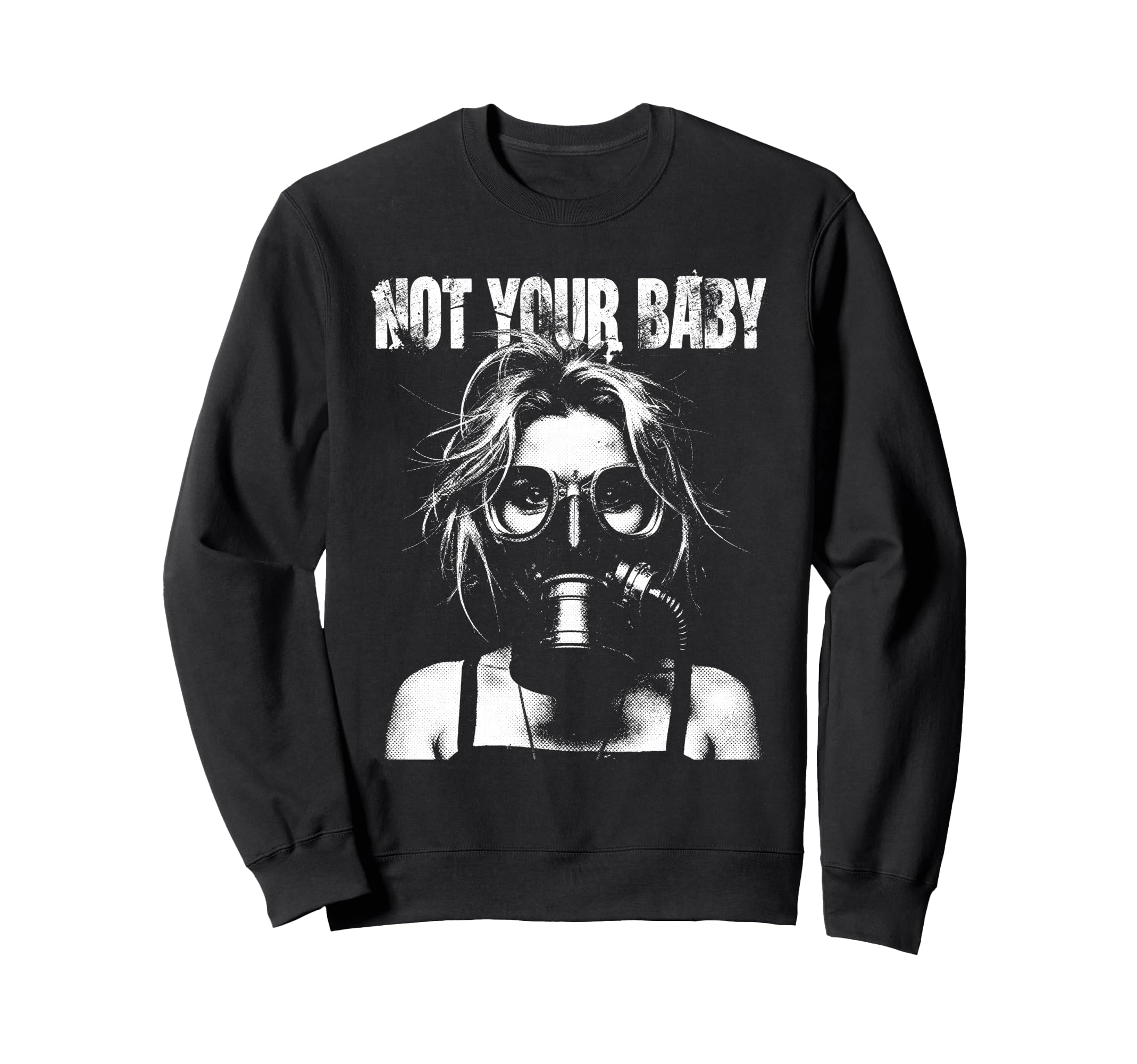 Punk 90S Graffiti Grunge Anti Sweatshirt - Aesthetic Graphic for Adults - T-Shirt, Sweatshirt, Hoodie