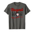 Funny And Baseball Dugout Mom Grey T-Shirt - Trendy Graphic Unisex - T-Shirt, Sweatshirt, Hoodie