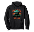 Life Is Better Lab Distressed Hoodie - Casual Everyday Wear Men Women - T-Shirt, Sweatshirt, Hoodie