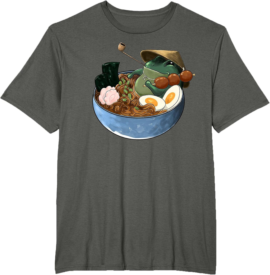 Japanese Anime Frog Ramen - Adult & Kids T-Shirts, Sweatshirts & Hoodies apparel design preview 1