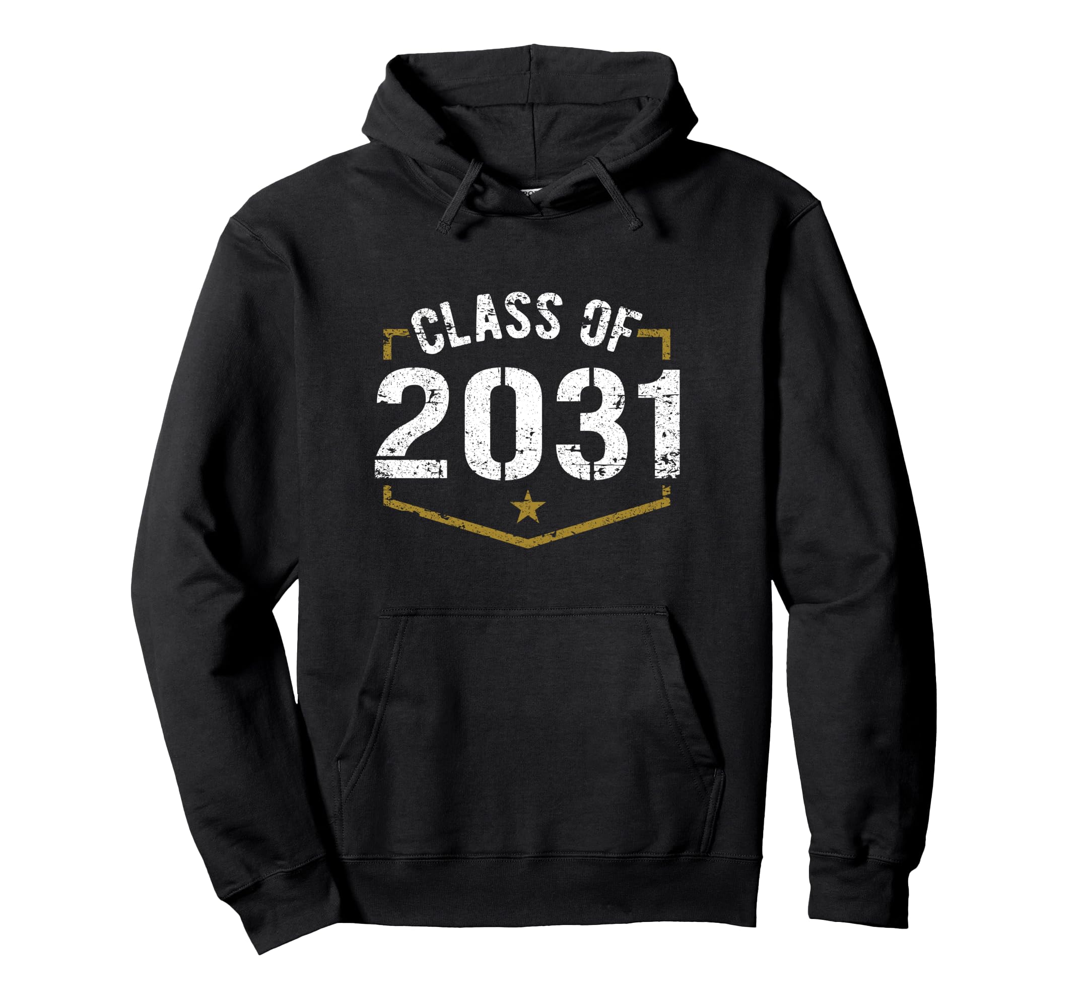 Class 2031 School Graduation Distressed Hoodie - Unique Graphic for Adults - T-Shirt, Sweatshirt, Hoodie