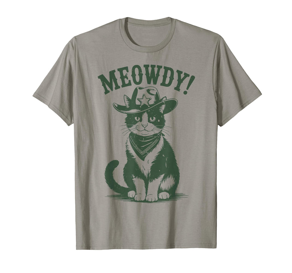 Meowdy Tuxedo Cat Cowboy Country T-Shirt - Novelty Apparel Men Women - T-Shirt, Sweatshirt, Hoodie