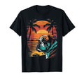 English Bulldog 80S Sunset T-Shirt - Graphic Print Men Women - T-Shirt, Sweatshirt, Hoodie