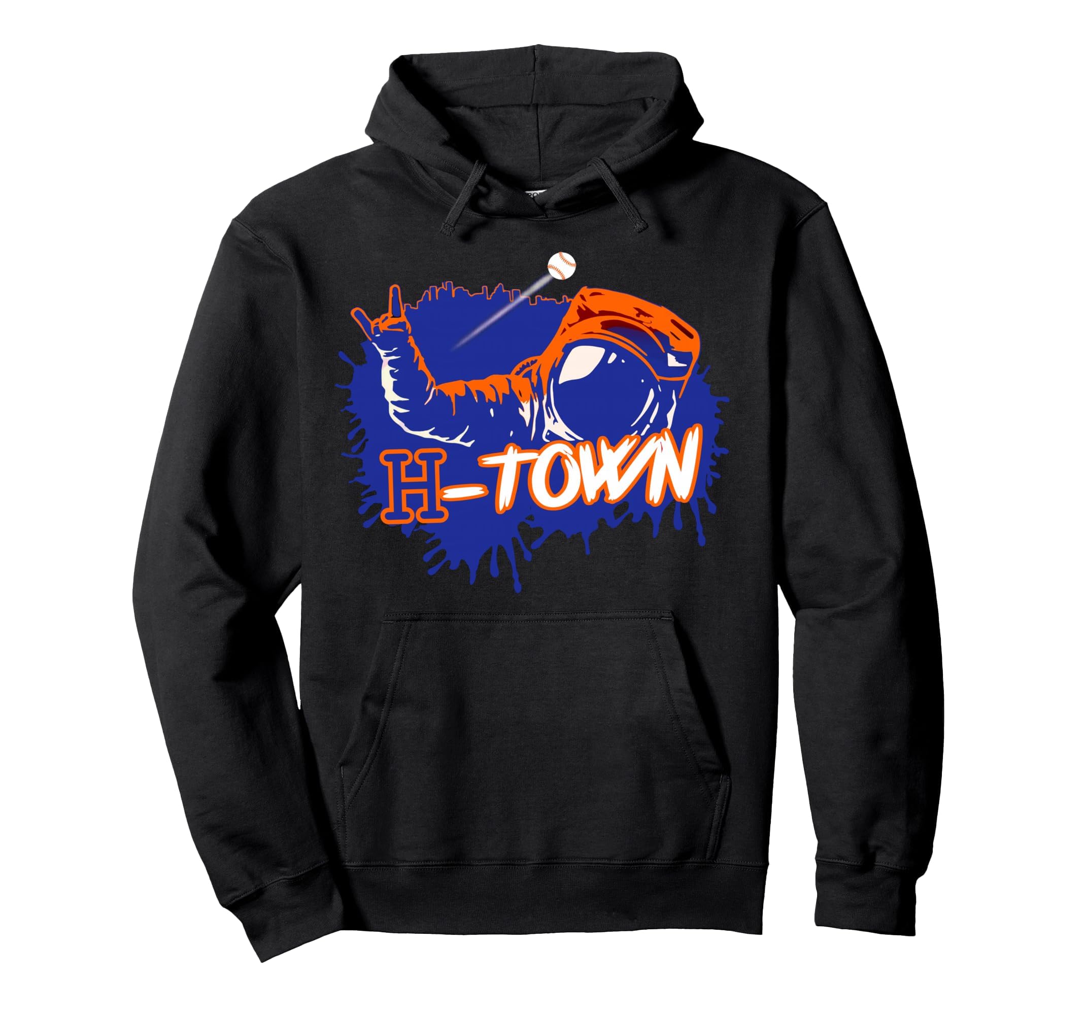Houston Texas Astronaut H Town Hand Sign Hoodie - Graphic Print Unisex - T-Shirt, Sweatshirt, Hoodie