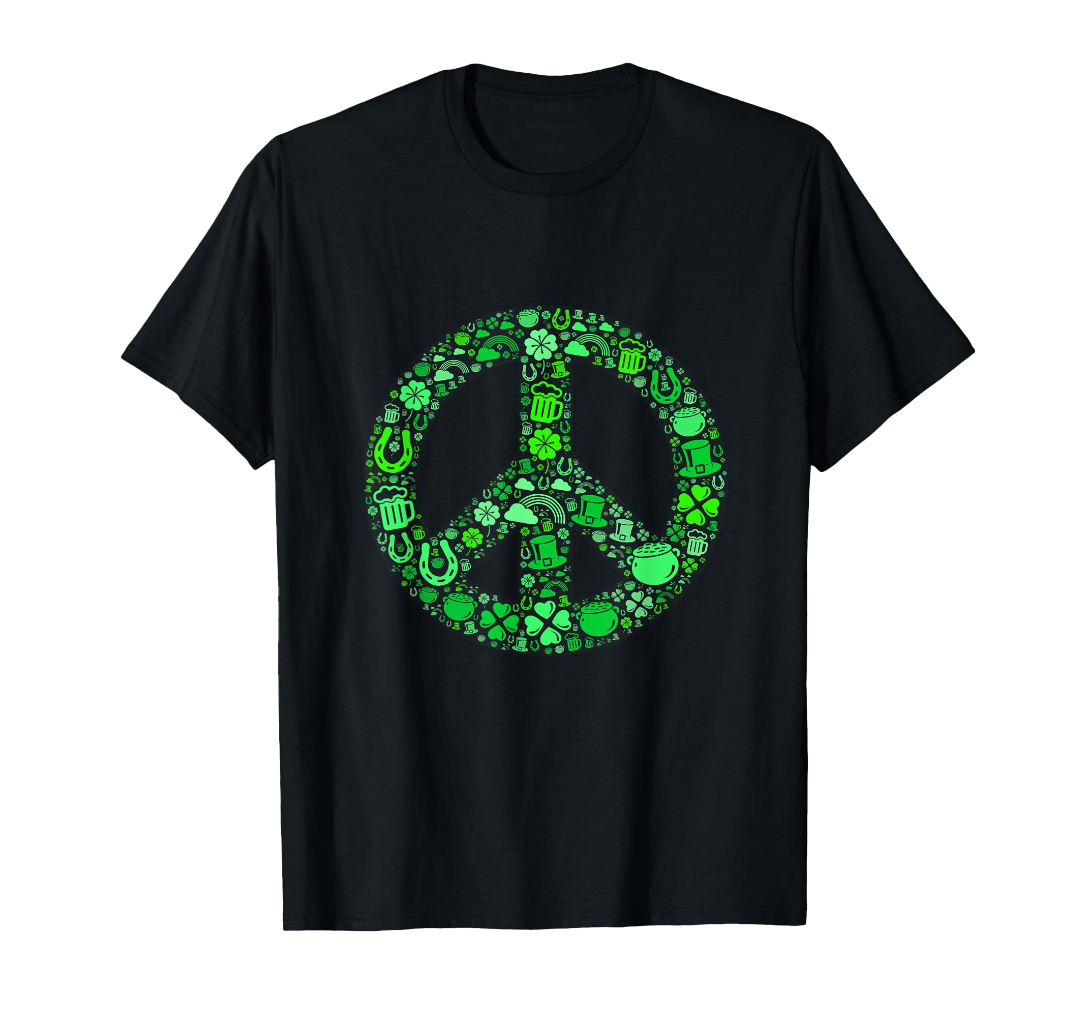 St Patrick Day Tshirts Gifts Hippie T-Shirt - Custom Art Print Unisex - T-Shirt, Sweatshirt, Hoodie