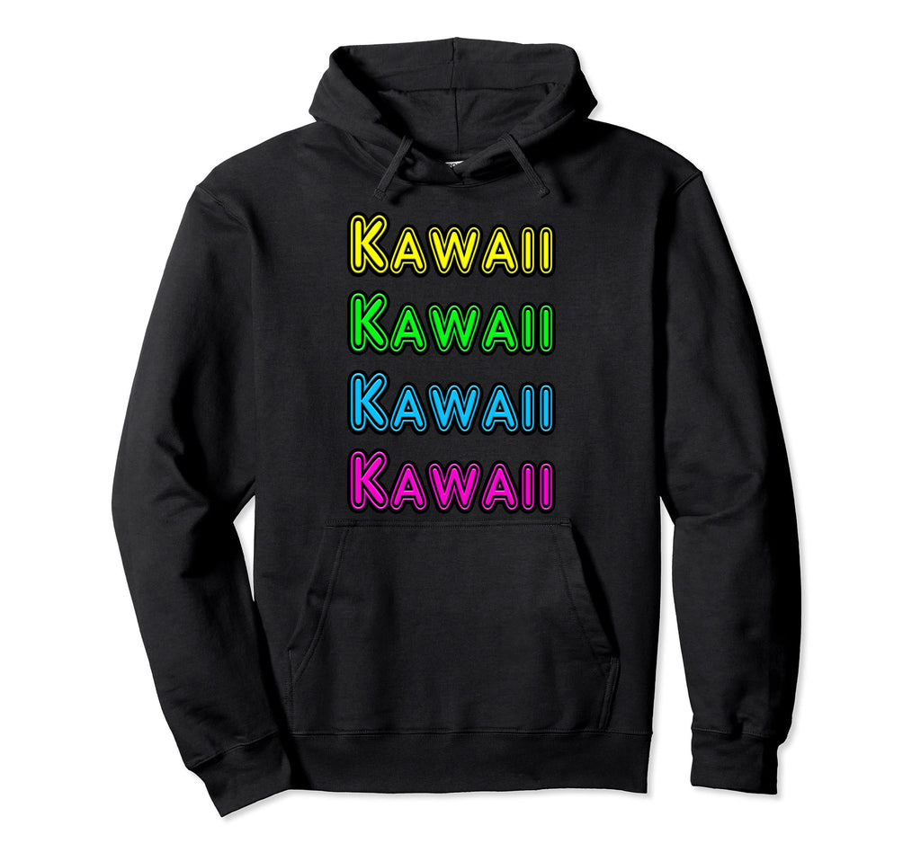 80S Neon Anime Sign Kawaii Gift Hoodie - Streetwear Style Men Women - T-Shirt, Sweatshirt, Hoodie