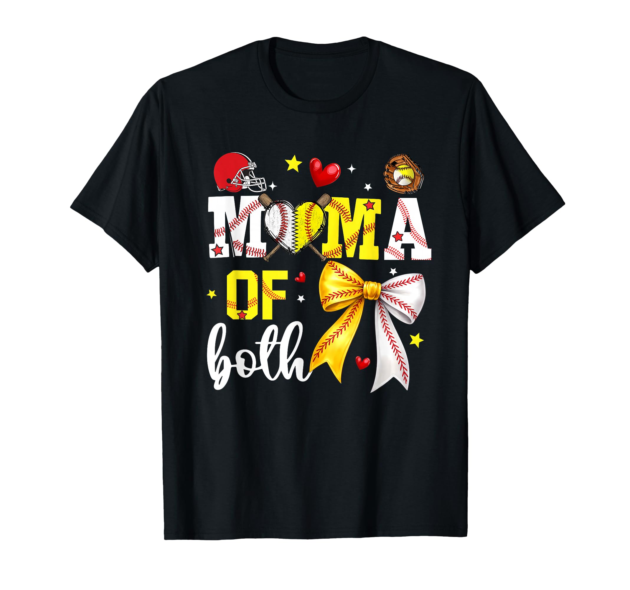 Mama Both Baseball Softball Sport Lover T-Shirt - Aesthetic Graphic Unisex - T-Shirt, Sweatshirt, Hoodie