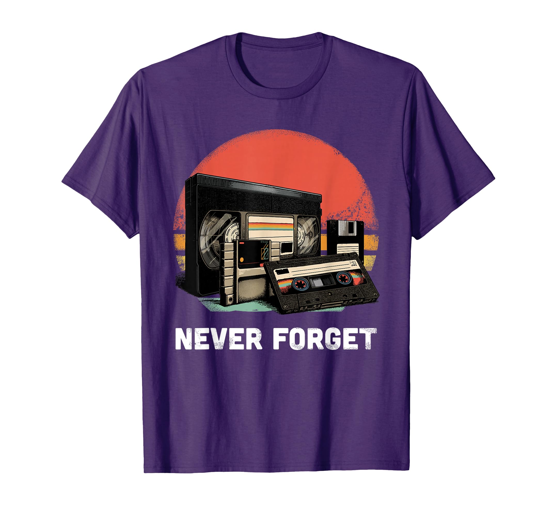 Never Forget Cassette Tape Vhs Gamer T-Shirt - Minimalist Print for Adults - T-Shirt, Sweatshirt, Hoodie