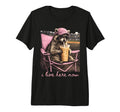 I Live Here Now Racoon Coffee T-Shirt - Unique Graphic for Adults - T-Shirt, Sweatshirt, Hoodie