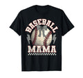 Checkered Baseball Mama Sports Mom T-Shirt - Aesthetic Graphic for Adults - T-Shirt, Sweatshirt, Hoodie