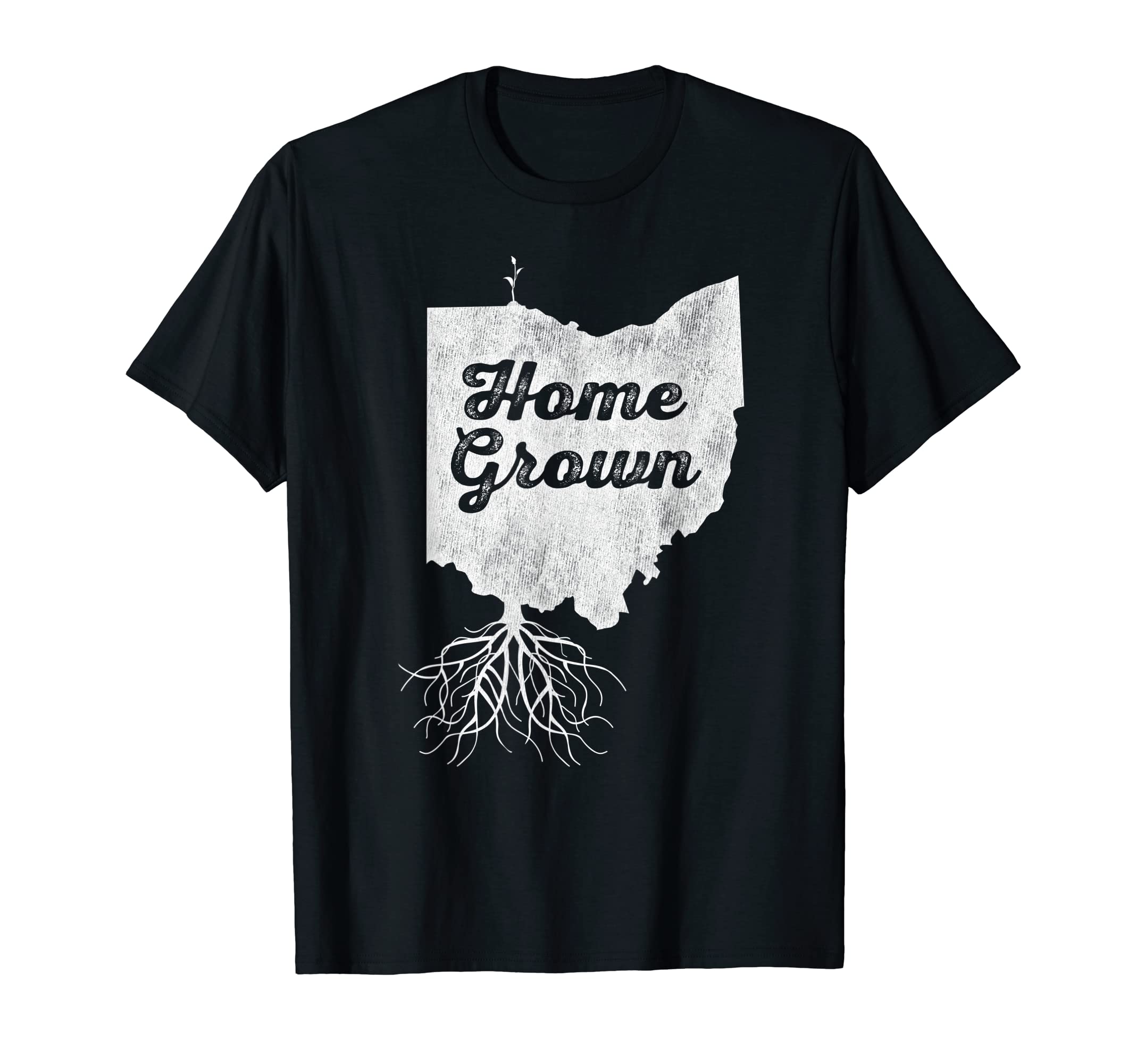 Ohio Home Grown Roots Oh State T-Shirt - Fun Novelty Design for Adults - T-Shirt, Sweatshirt, Hoodie