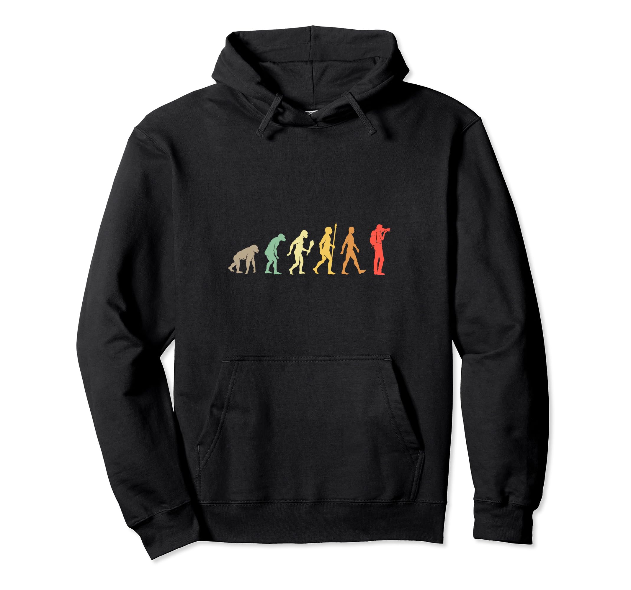 Funny Photographer Evolution Gift Hoodie - Casual Everyday Wear for Adults - T-Shirt, Sweatshirt, Hoodie