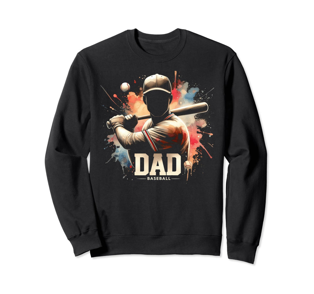 Baseball Dad Fathers Day Sweatshirt - Aesthetic Graphic Unisex - T-Shirt, Sweatshirt, Hoodie