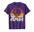 Aries Afro Birthday Sunset Zodiac T-Shirt - Streetwear Style Men Women - T-Shirt, Sweatshirt, Hoodie