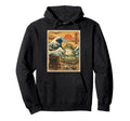 Gamer Frog Console Japanese Great Wave Art Hoodie - Trendy Graphic Unisex - T-Shirt, Sweatshirt, Hoodie