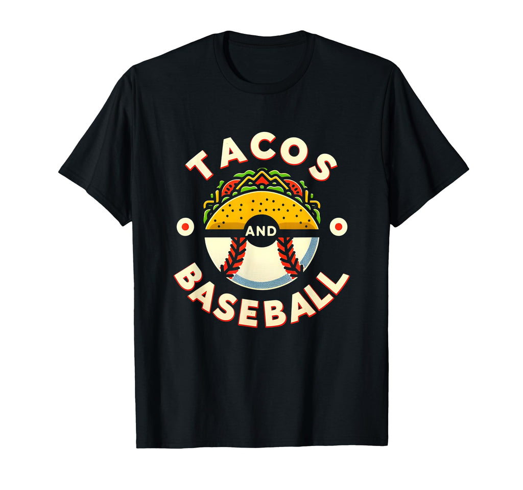 Funny Tacos Baseball Cinco De Mayo T-Shirt - Graphic Print for Adults - T-Shirt, Sweatshirt, Hoodie