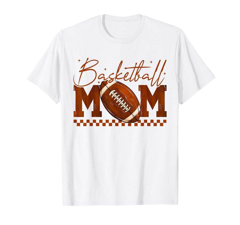Checkered American Football Mama T-Shirt - Fun Novelty Design for Adults - T-Shirt, Sweatshirt, Hoodie