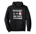 Baseball Mom Sports Baseball Game My Heart Hoodie - Trendy Graphic Unisex - T-Shirt, Sweatshirt, Hoodie