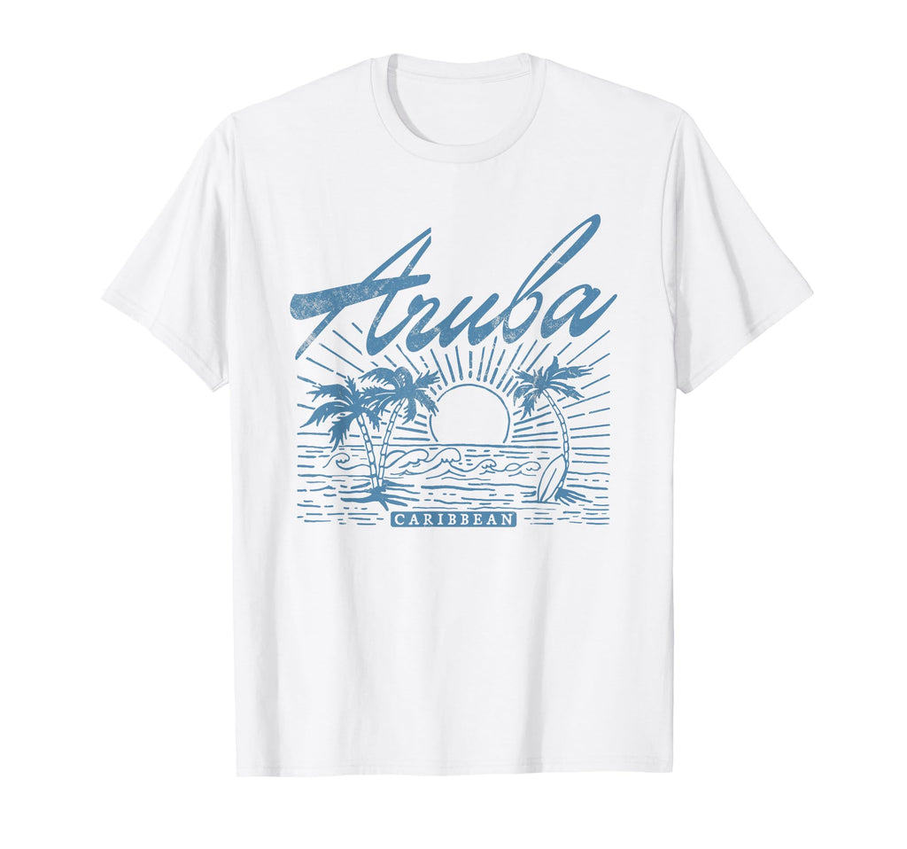 Aruba Caribbean Distressed Beach T-Shirt - Novelty Apparel Men Women - T-Shirt, Sweatshirt, Hoodie