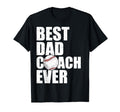 Best Dad Coach Ever Father Daddy Papa T-Shirt - Minimalist Print Men Women - T-Shirt, Sweatshirt, Hoodie