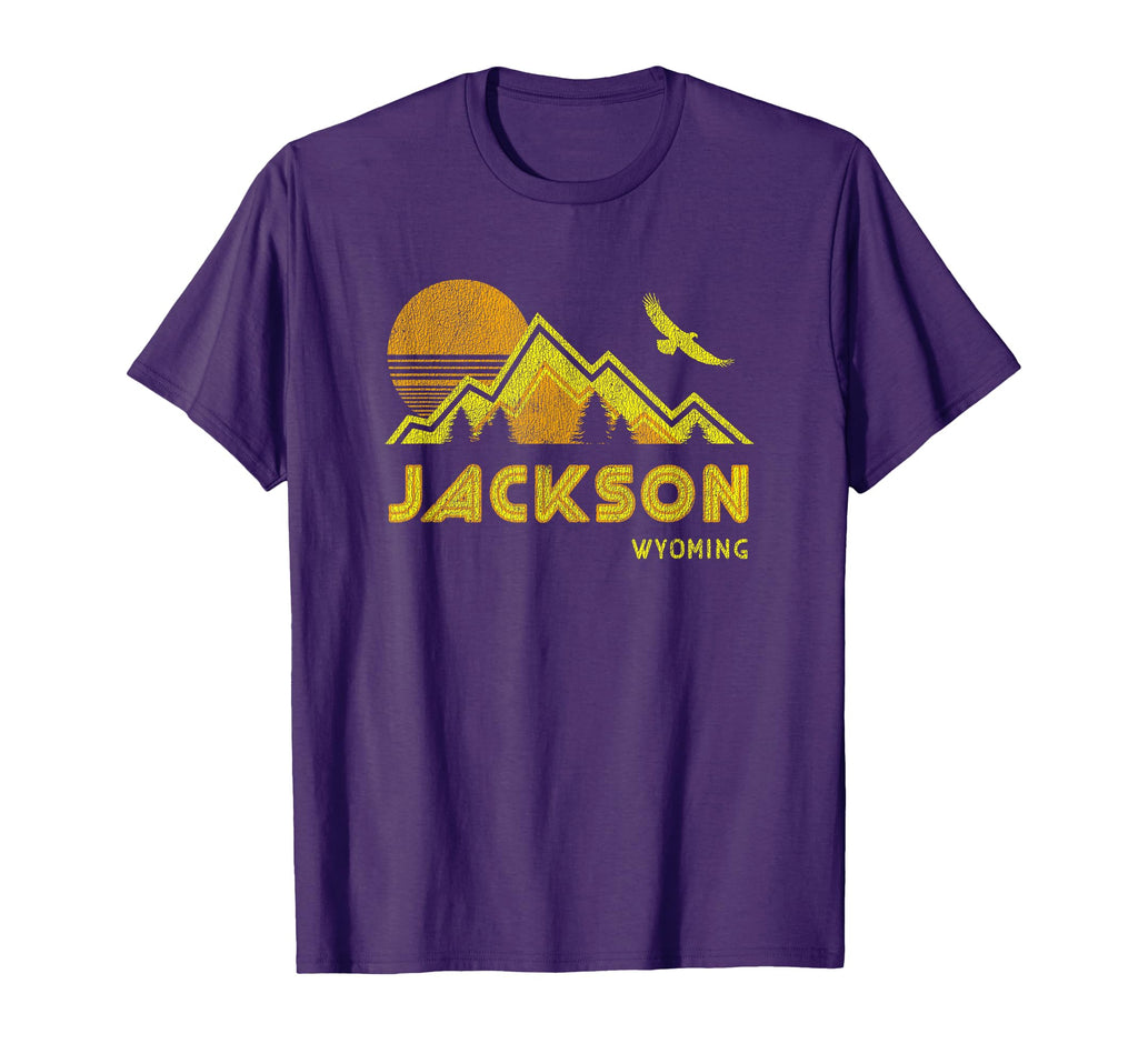 Jackson Wyoming Distressed Home T-Shirt - Novelty Apparel Unisex - T-Shirt, Sweatshirt, Hoodie