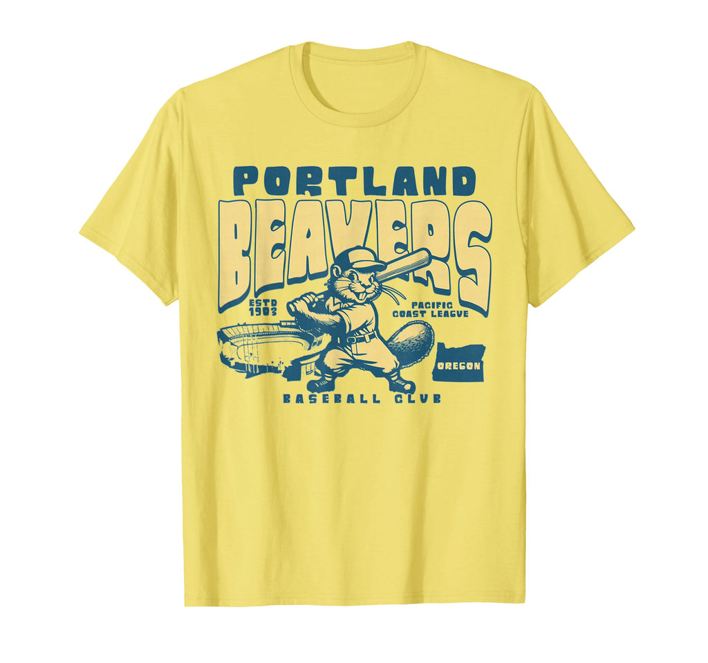 Portland Beavers Defunct Baseball T-Shirt - Custom Art Print for Adults - T-Shirt, Sweatshirt, Hoodie