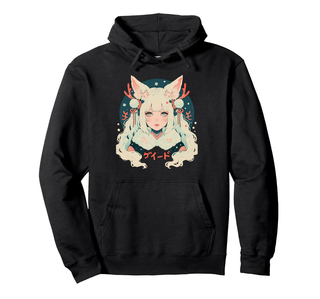 Goth Grunge Demon Anime Waifu Horror Alt Hoodie - Graphic Print for Adults - T-Shirt, Sweatshirt, Hoodie
