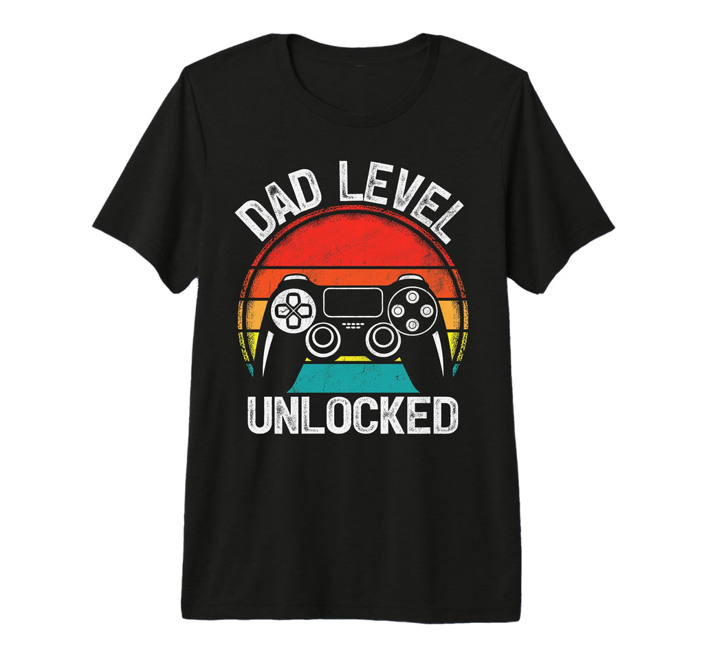 Mens Funny Dad Level Unlocked T-Shirt - Minimalist Print for Adults - T-Shirt, Sweatshirt, Hoodie