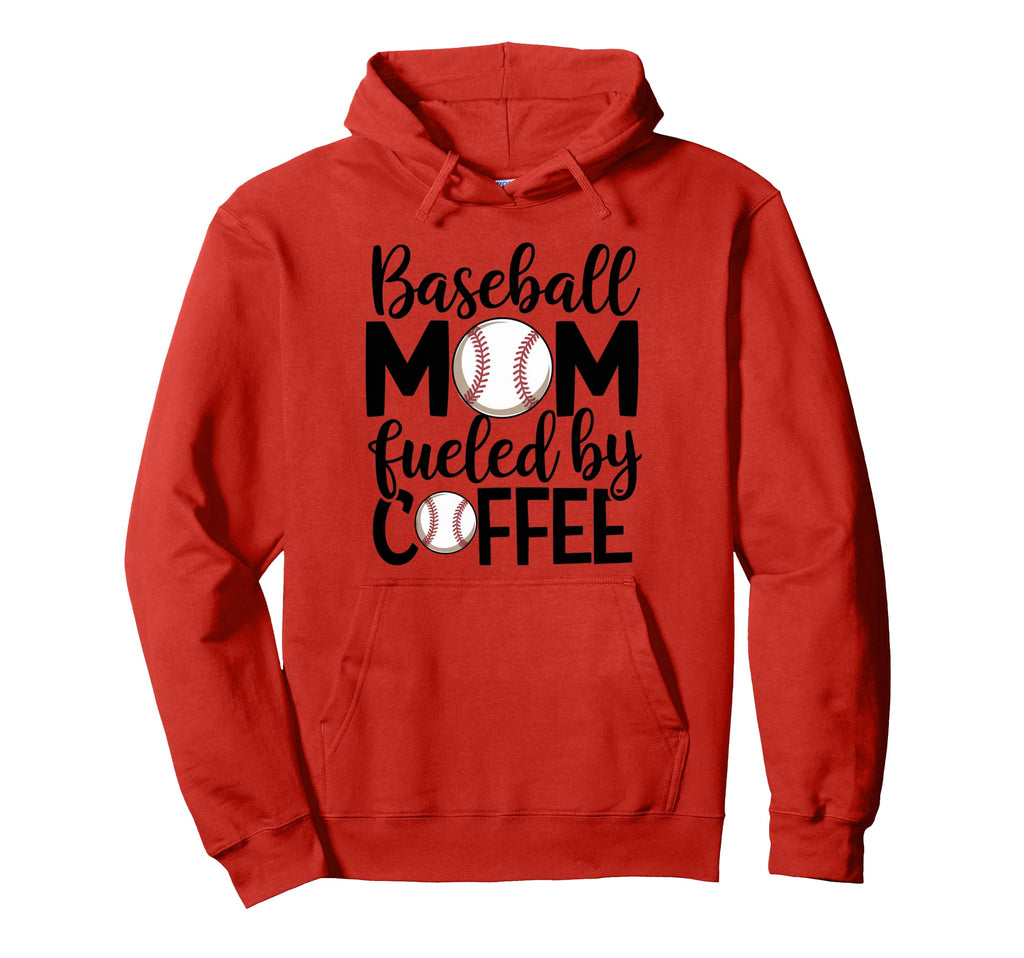 Baseball Mom Coffee Lover Funny Hoodie - Casual Everyday Wear Men Women - T-Shirt, Sweatshirt, Hoodie