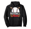 Baseball Fan Mom Mother Baseball Mom Hoodie - Novelty Apparel for Adults - T-Shirt, Sweatshirt, Hoodie