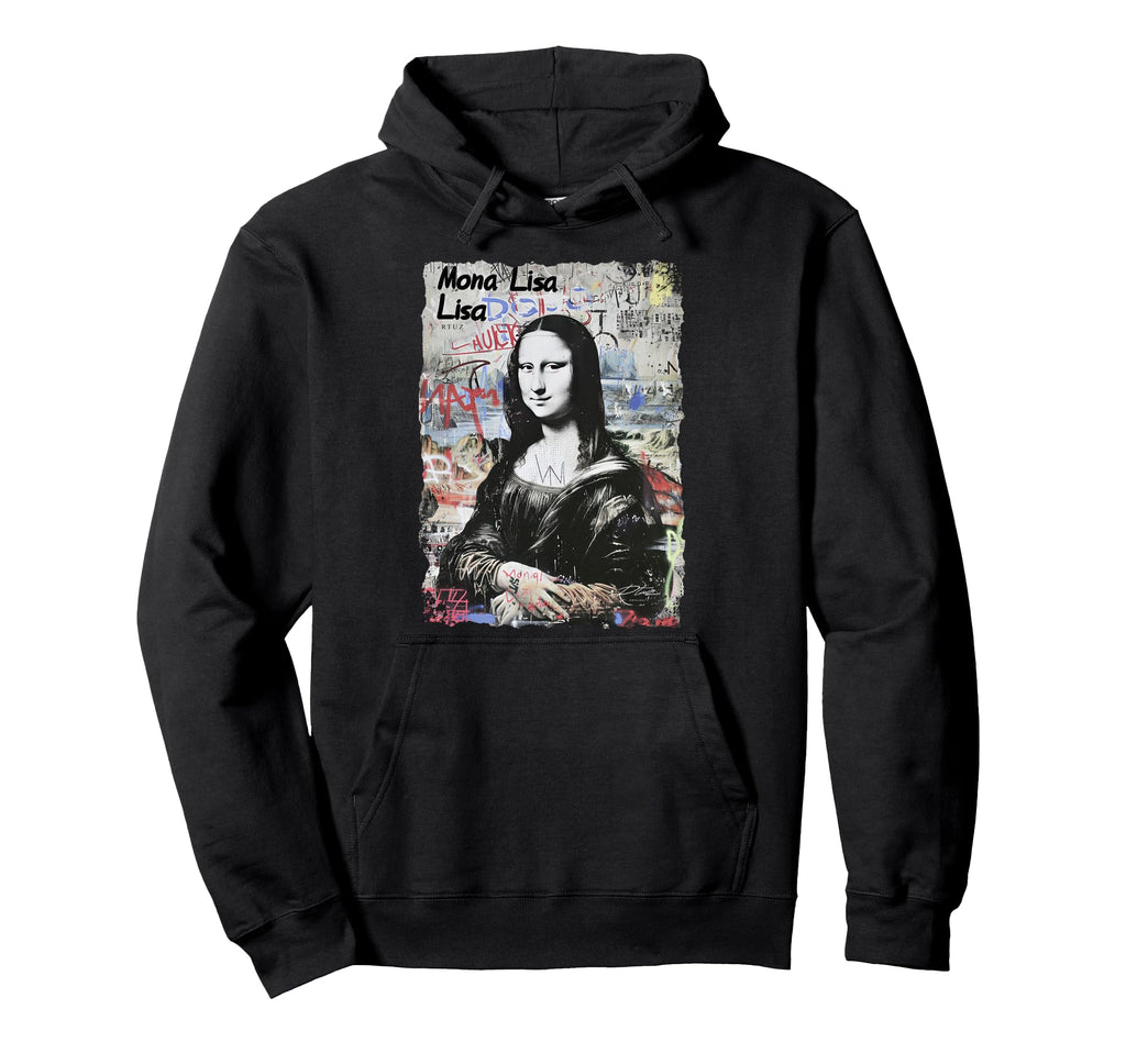 Mona Lisa Aesthetic Y2K Streetwear Hoodie - Minimalist Print Men Women - T-Shirt, Sweatshirt, Hoodie