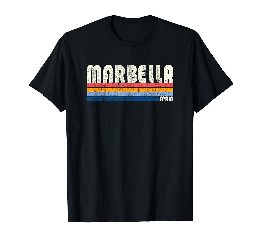 70S 80S Marbella Spain T-Shirt - Fun Novelty Design Men Women - T-Shirt, Sweatshirt, Hoodie