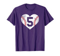 Baseball 5 Jersey Number T-Shirt - Minimalist Print for Adults - T-Shirt, Sweatshirt, Hoodie