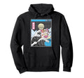 Happy Cat Eating Ramen Surfing Kanagawa Hoodie - Unique Graphic Unisex - T-Shirt, Sweatshirt, Hoodie