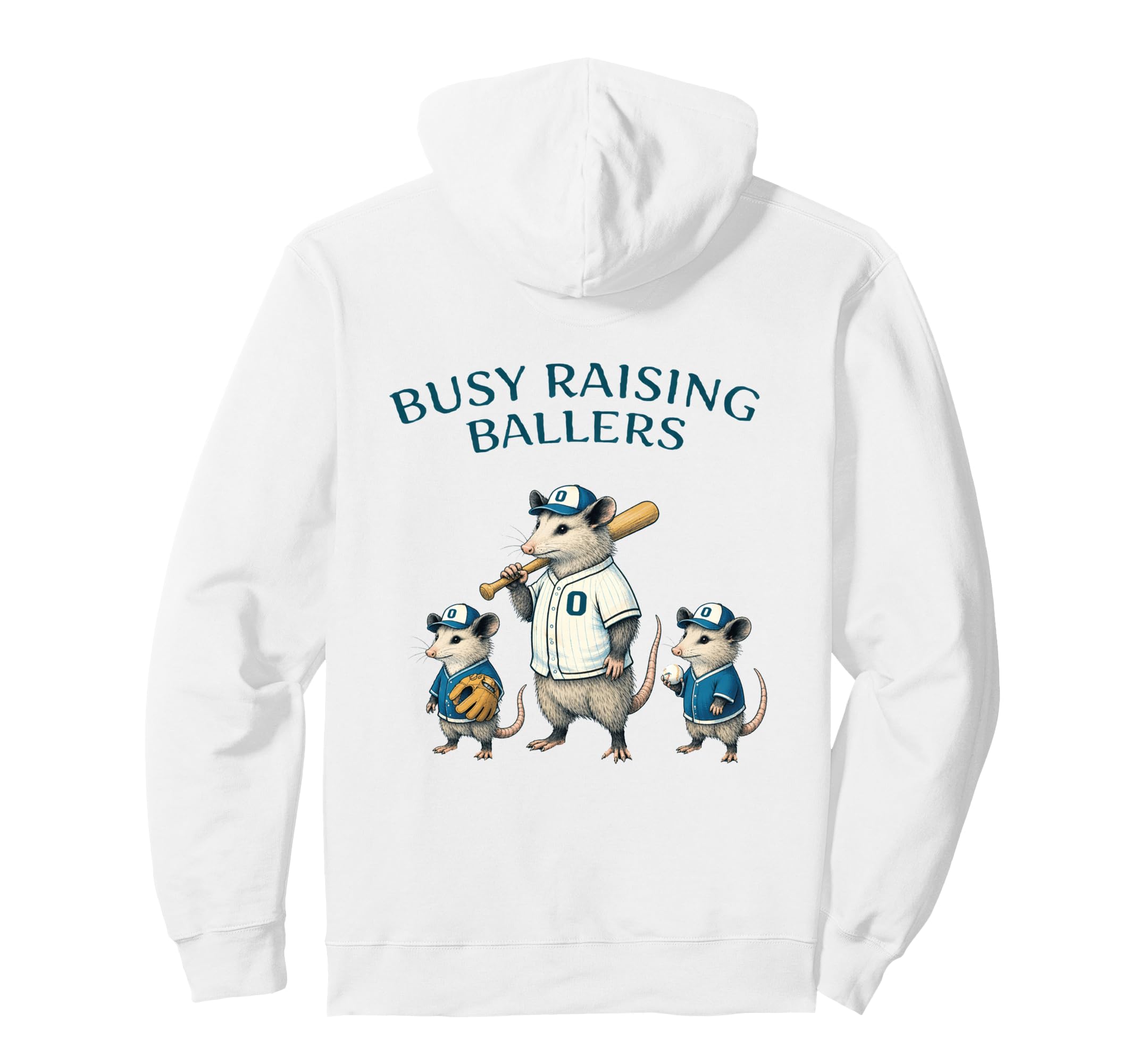 Busy Raising Baller Baseball Softball Hoodie - Unique Graphic for Adults - T-Shirt, Sweatshirt, Hoodie
