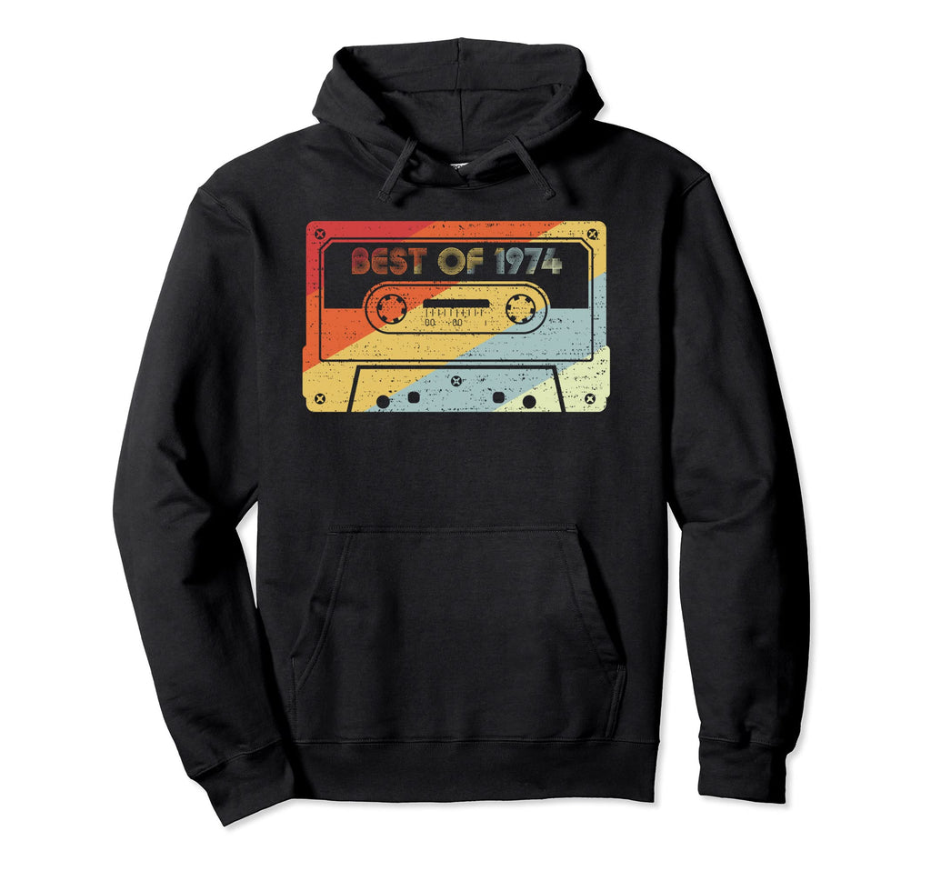 Best 1974 47Th Birthday Cassette Tape Hoodie - Streetwear Style Men Women - T-Shirt, Sweatshirt, Hoodie